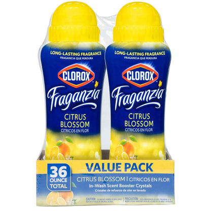 Clorox Fraganzia Laundry Scent Booster Crystals, In-Wash Fragrance Beads for Fresh-Smelling Clothes & Linens, Safe for All Fabrics & Colors, Easy-Pour Bottle