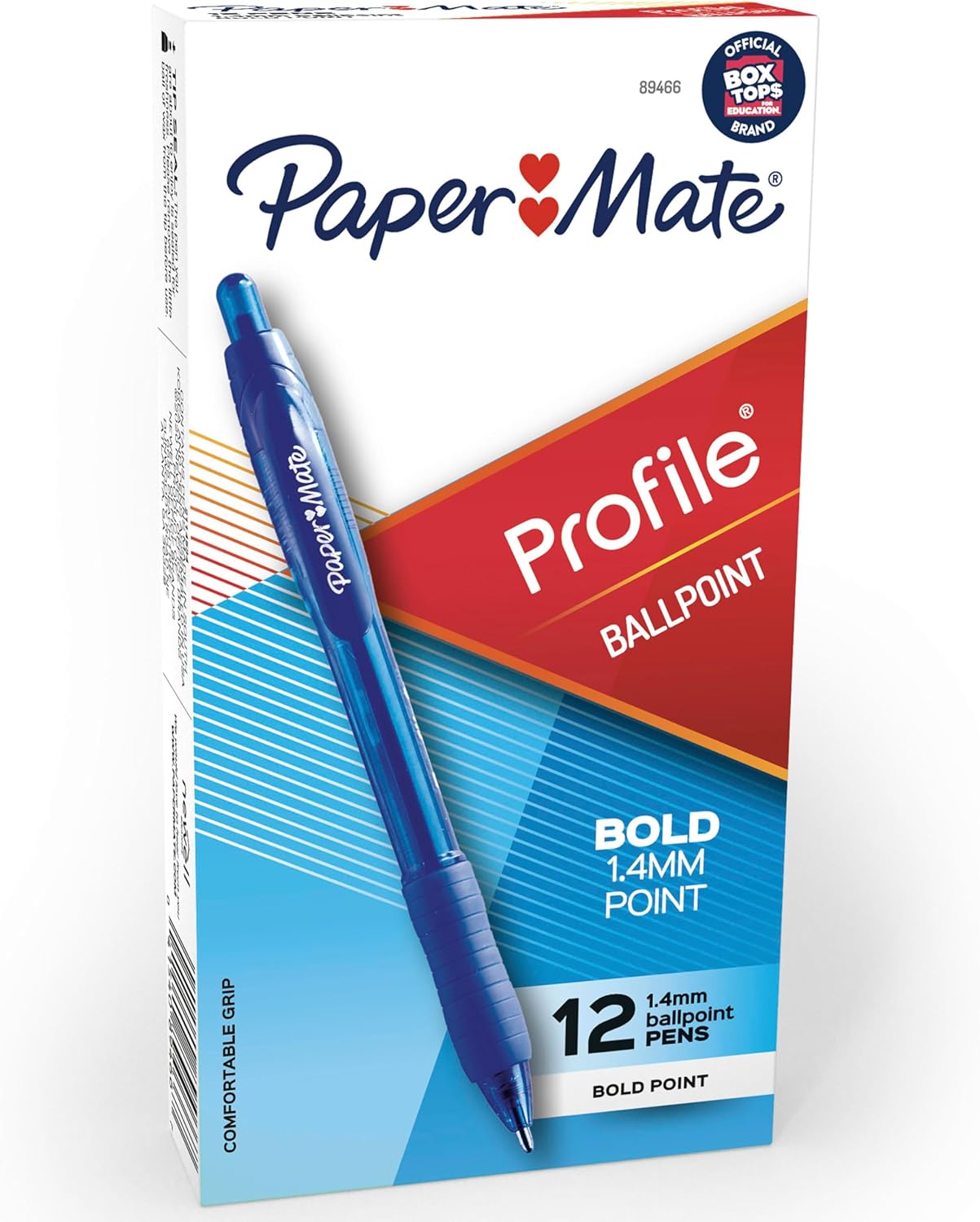 Paper_Mate_Profile_Retractable_Ballpoint_Pens,_Bold_Point_(1.4mm),_Blue,_12_Count