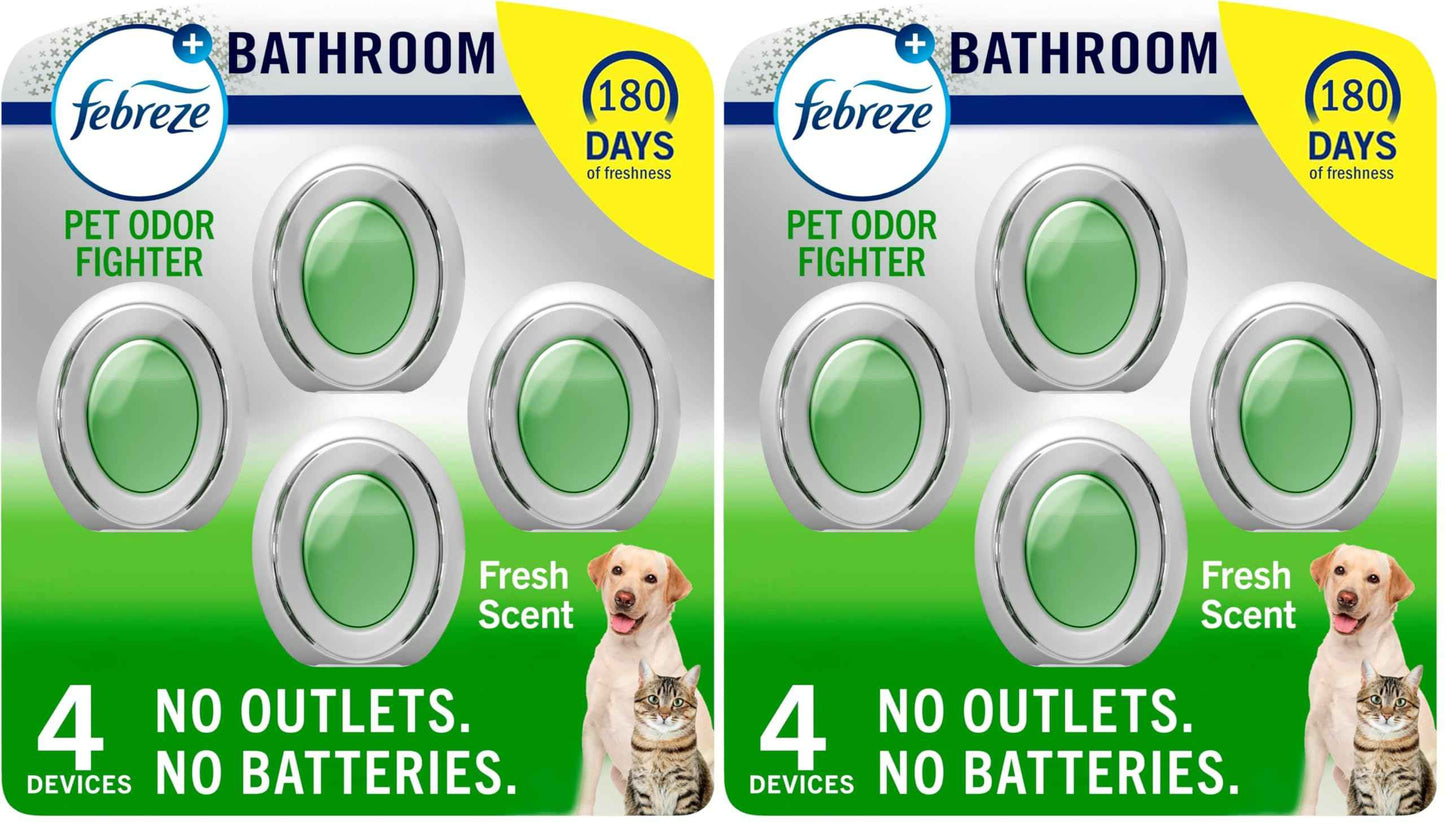 Febreze Multicolor Bathroom Air Freshener, Plug in Alternative, Air Fresheners for Home, Bathroom, Kitchen, and Closet
