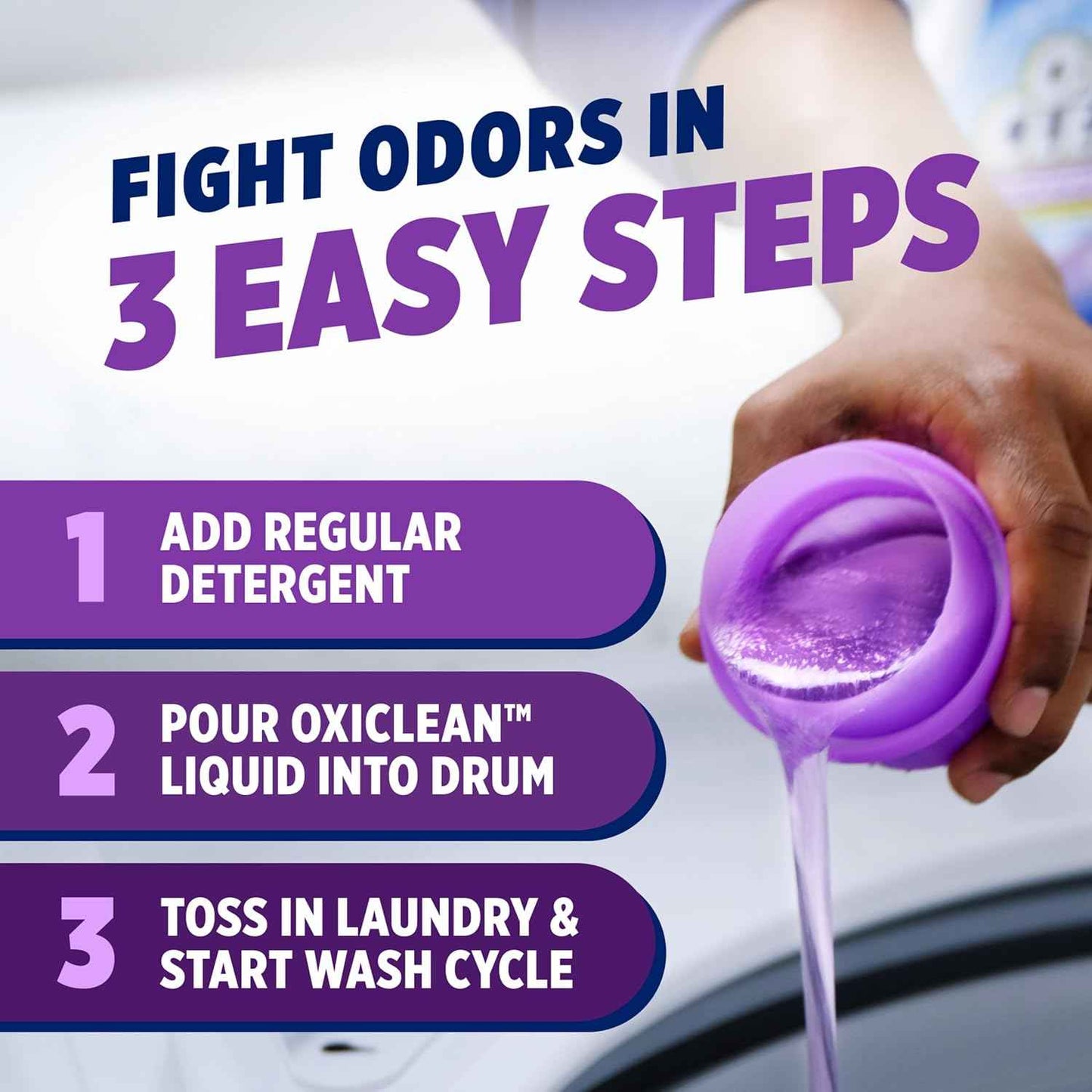 OxiClean Odor Blasters Odor and Stain Remover Liquid Laundry Additive, Water-Activated Laundry Stain Remover