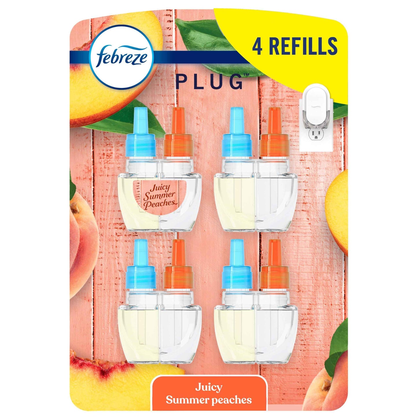 Febreze Plug In Air Freshener, Odor-Fighting Scented Oil Refill, Air Fresheners for Home and Bathroom and Kitchen, Long Lasting for Strong Odors