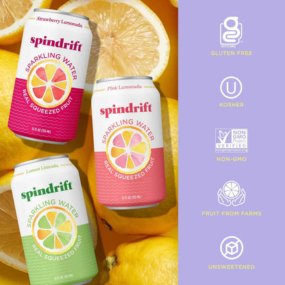 Spindrift Flavor Variety,12 Fl Oz