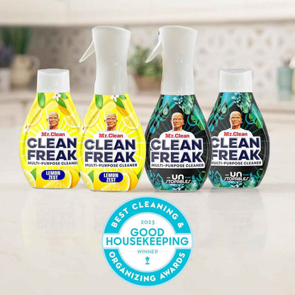 Mr. Clean Clean Freak Multi Surface Cleaning Spray, Deep Cleaning Mist Starter Kit and Refill Bundlea