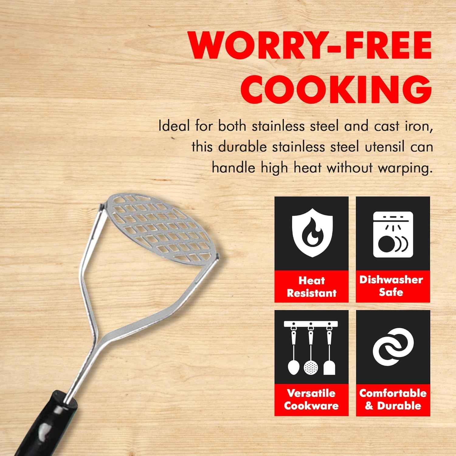 Chef Craft Select, 10.25 inch, Stainless Steel/Black