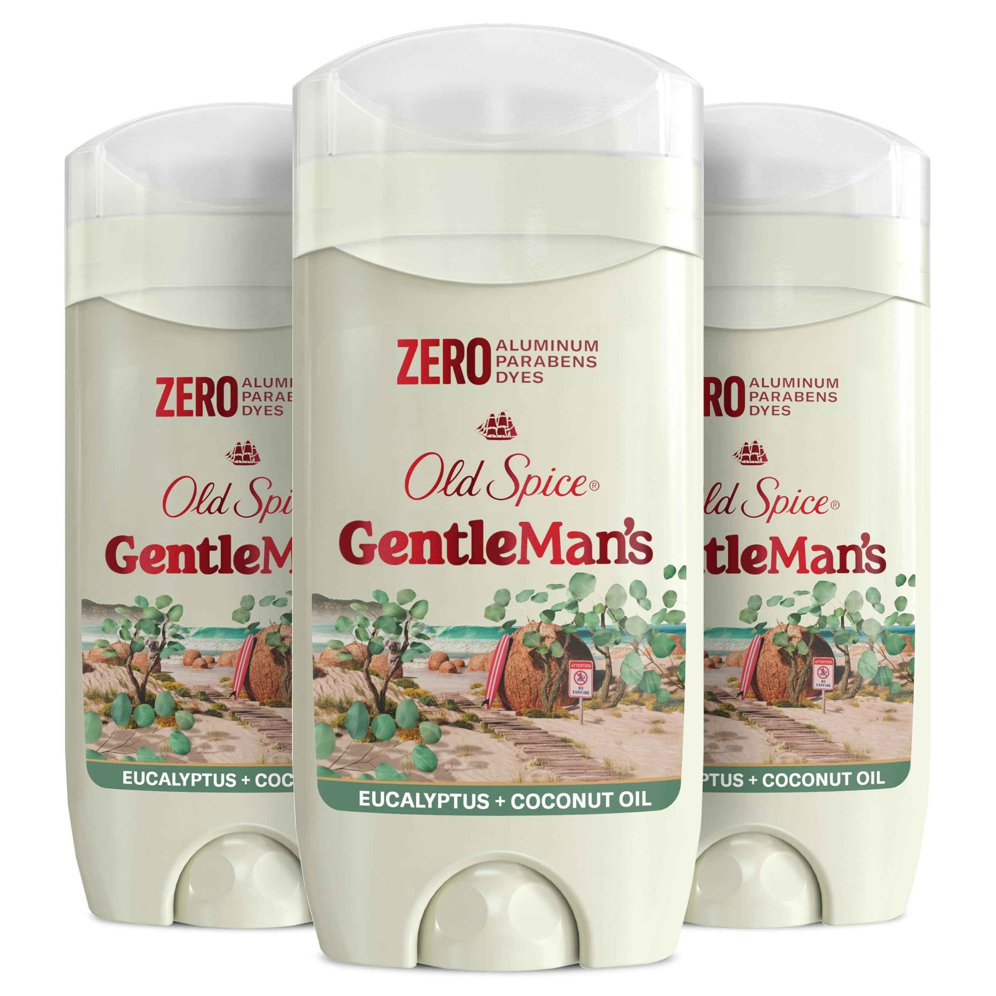 Old Spice GentleMan's Aluminum Free Dry Feel Deodorant for Men, 24/7 Lasting Freshness, Gentle on Skin with Skin Conditioners