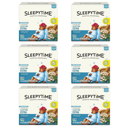Celestial_Seasonings_Sleepytime_Extra_Herbal_Tea,_Promotes_Relaxation,_40_Count_(Pack_of_6)