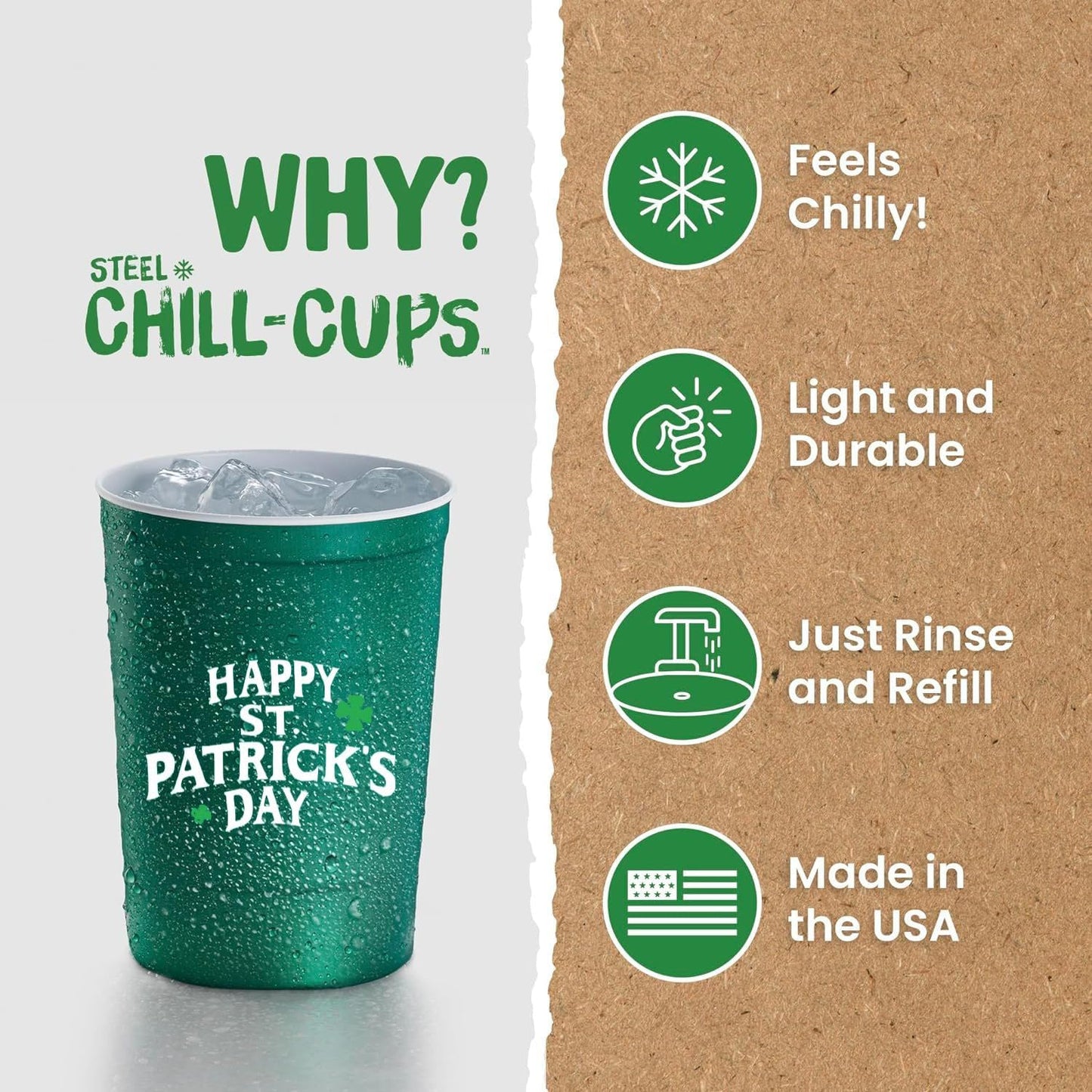 16_oz._Party_Cups_'St._Patrick's_Day'_Clover_Design_for_Cold_Drinks,_Durable,_Disposable,_Recyclable,_Made_in_USA,_Green,_12_Count