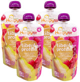 Happy Tot Organics Baby Food Fibre Protein Peer Raspberry Squash Organic, 4 Ounce