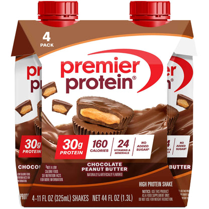 Premier Protein Shake, 30g Protein, No Added Sugar, 24 Vitamins & Minerals to Support Immune Health, Gluten-Free, 11 fl oz