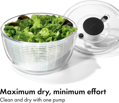 OXO Good Grips Salad Spinner | Lettuce Spinner | Fruit Washer | Fruit Washing Bowl with Strainer | Vegetable Cleaner | Salad Cleaner | Lettuce Washer