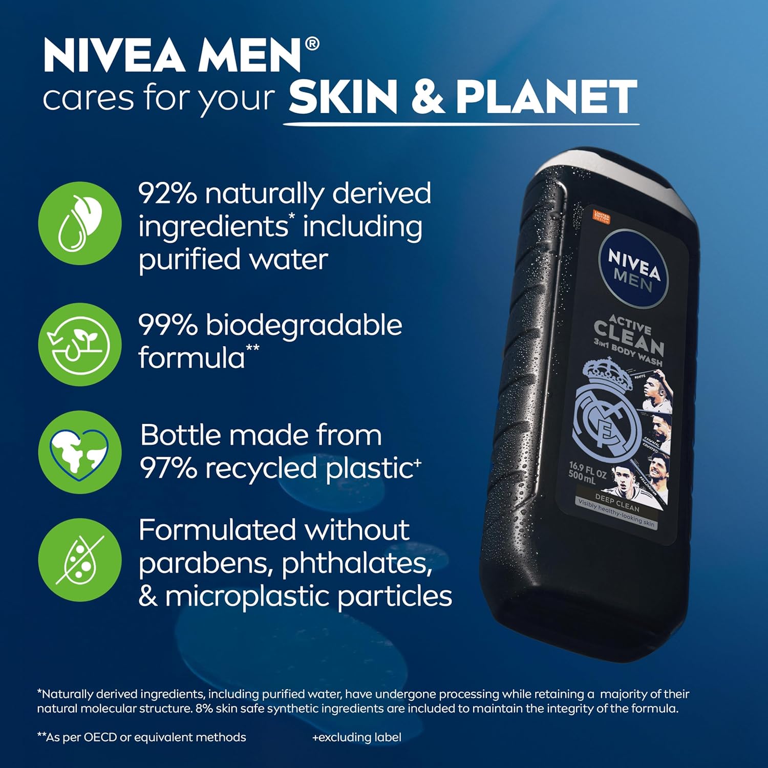 NIVEA_MEN_Real_Madrid_Limited_Edition_Design_Active_Clean_Body_Wash_with_Natural_Charcoal_for_Normal_to_Oily_Skin,_3-in-1_Charcoal_Body_Wash,_Face_and_Hair,_16.9_Fl_Oz_Bottle,_Pack_of_3