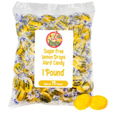 Sugar Free Lemon Drops - Arcor 1lb Bulk Bag of Sugar Free Hard Candy - Delicious Sugarless Lemon Drops Hard Candy Individually Wrapped - Keto & Diabetic Friendly