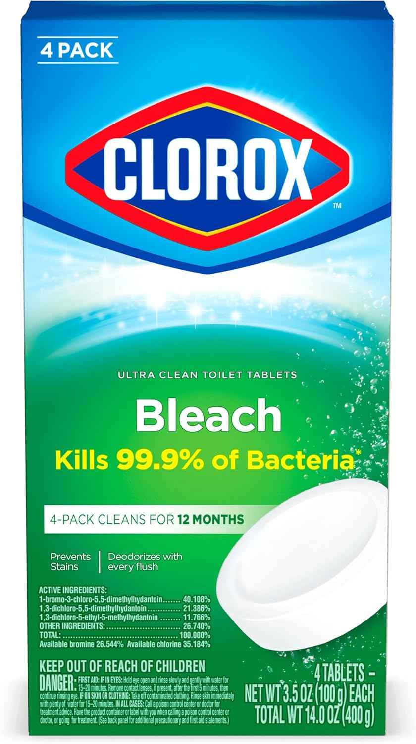 Clorox Ultra Clean Toilet Tablets Bleach
