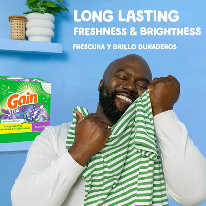 Gain Powder Laundry Detergent, Lavender Scent, 123 OZ