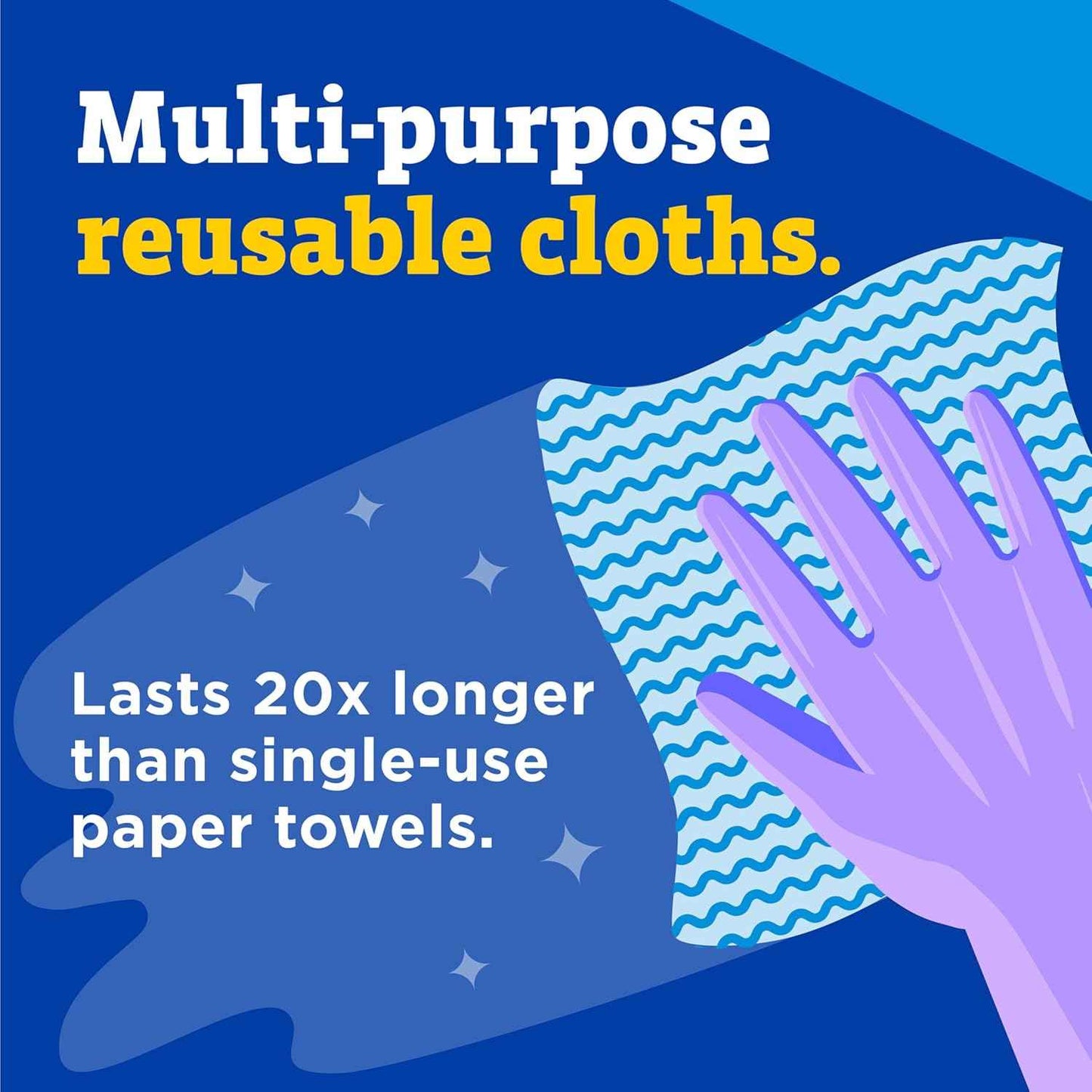 CloroxPro Clorox Handi Wipes Multi Use Reusable Cloths, 72 Count