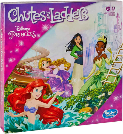 Hasbro Gaming Chutes and Ladders: Disney Princess Edition Board Game for Kids Ages 3 and Up, Easter Gifts for Boys and Girls, Preschool Game for 2-4 Players (Amazon Exclusive)