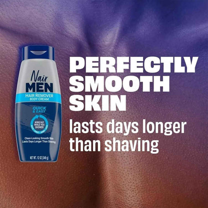 Nair Men Hair Removal Body Cream, 12 Ounce (Pack of 2)