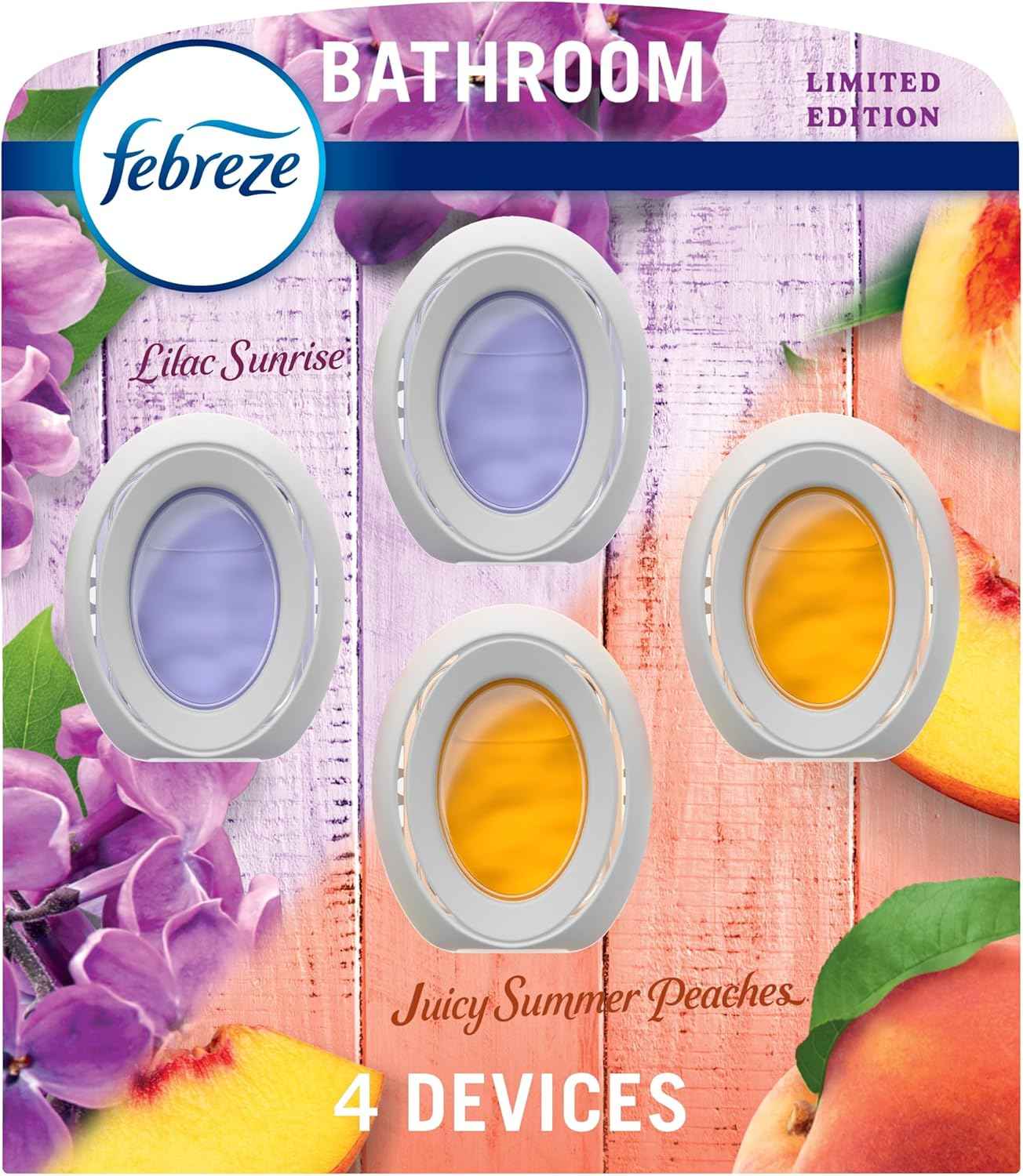 Febreze Bathroom Air Freshener, Odor-Fighting, Plug In Alternative, Air Fresheners for Small Spaces in Home, Bathroom, Kitchen, & Closet