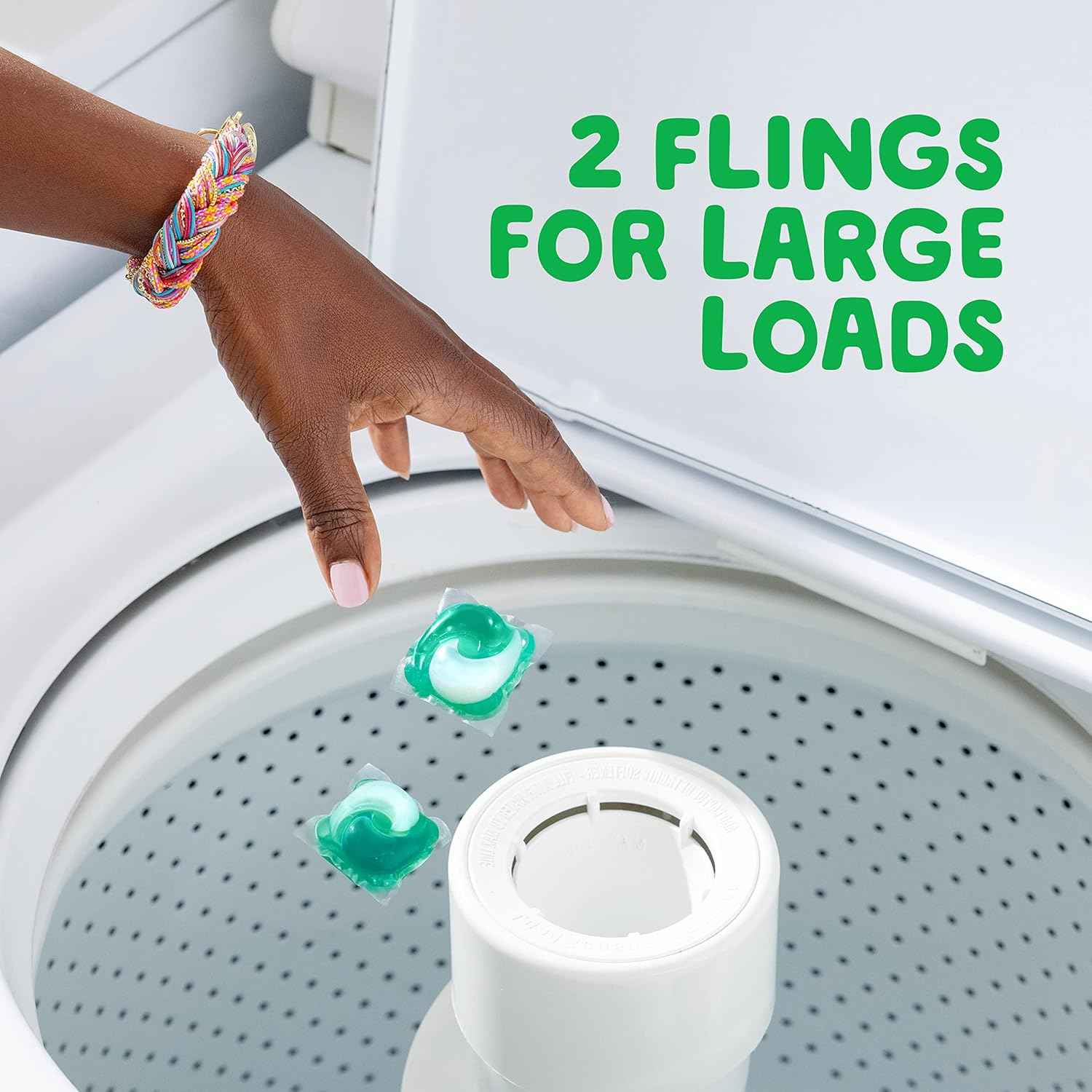 Gain Flings Laundry Detergent Pacs with Odor Defense, Super Fresh Blast Scent, HE 3in1 with Febreze and Oxi