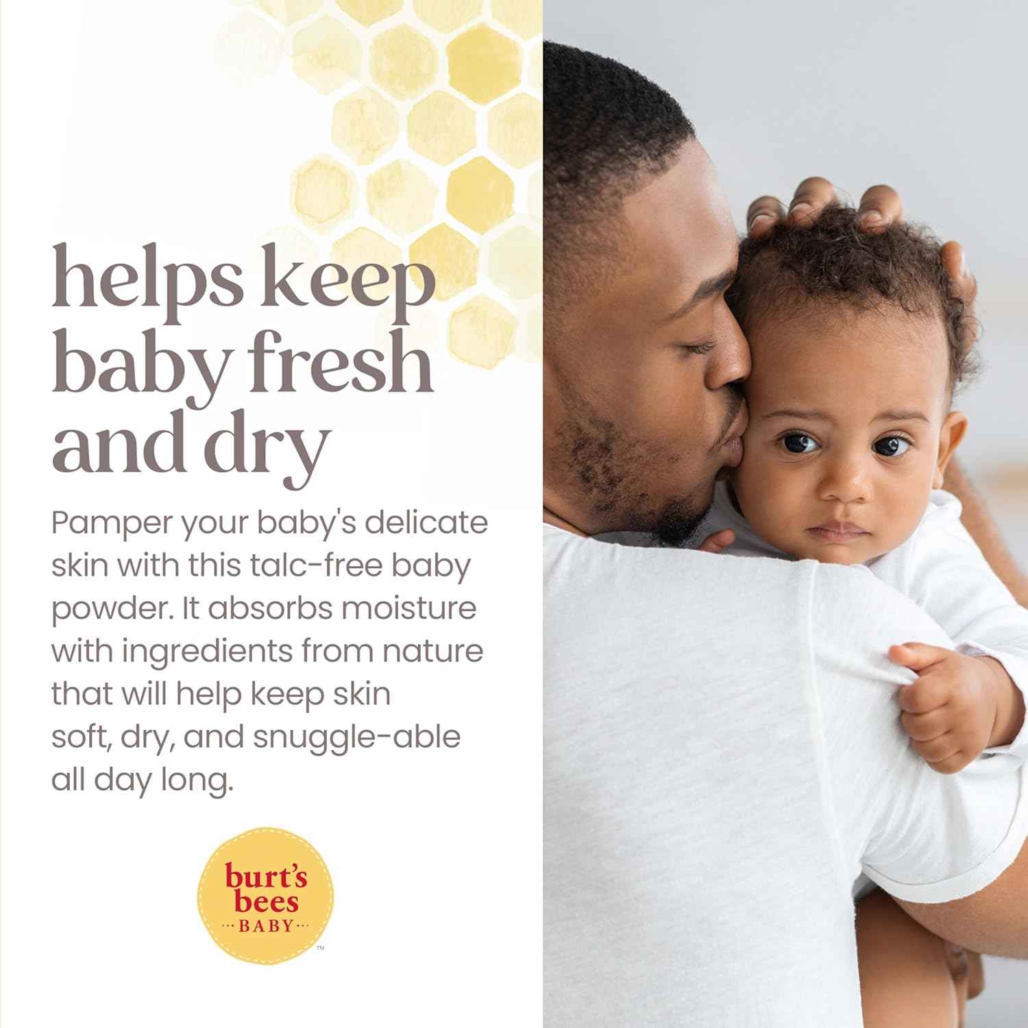 Burt's Bees Baby Dusting Powder, 100% Natural Origin Baby Powder Talc-Free
