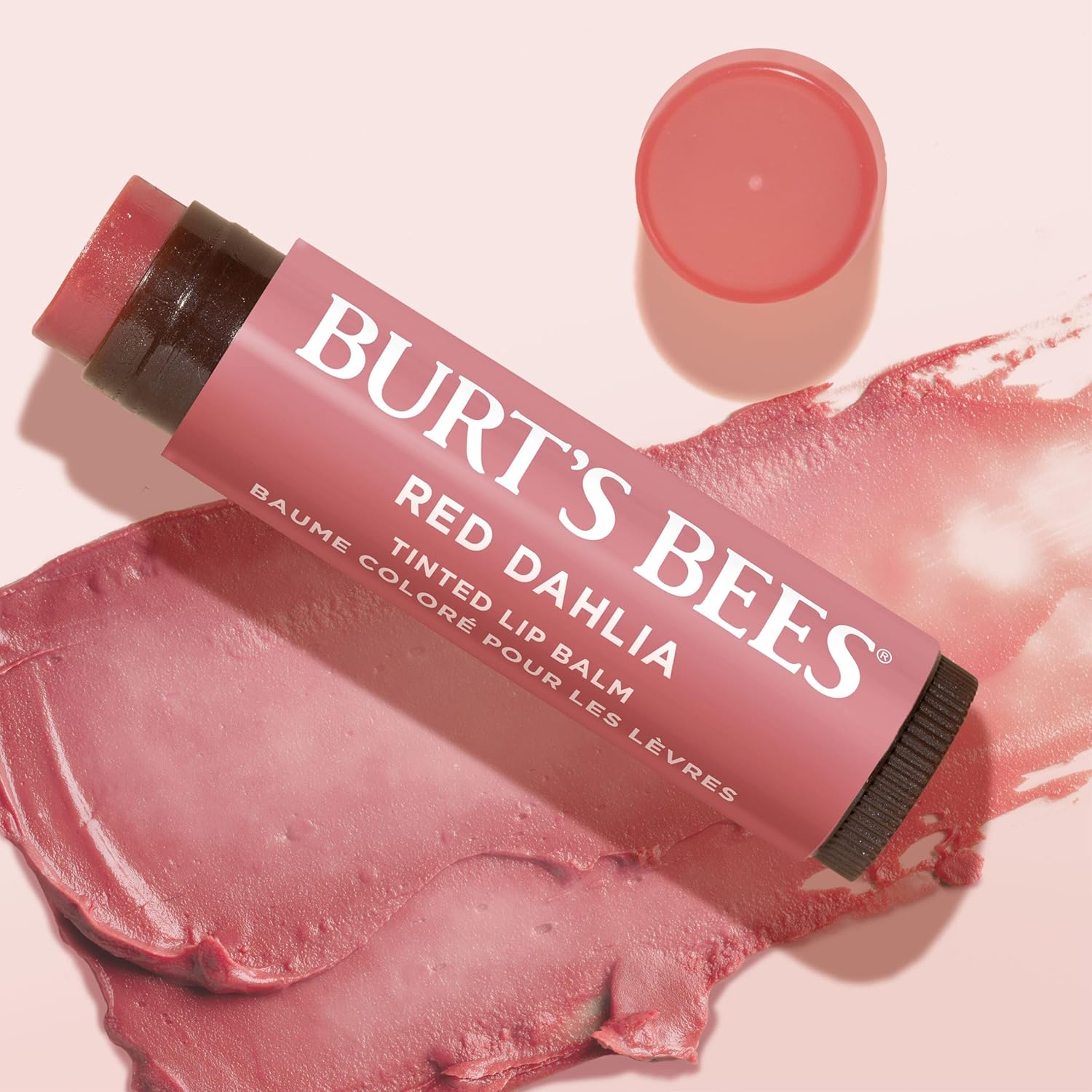 Burt's_Bees_Lip_Tint_Balm_with_Long_Lasting_2_in_1_Duo_Tinted_Balm_Formula,_Color_Infused_with_Deeply_Hydrating_Shea_Butter_for_a_Natural_Looking_Buildable_Finish,_Fiery_Red_Dahlia_(2-Pack)