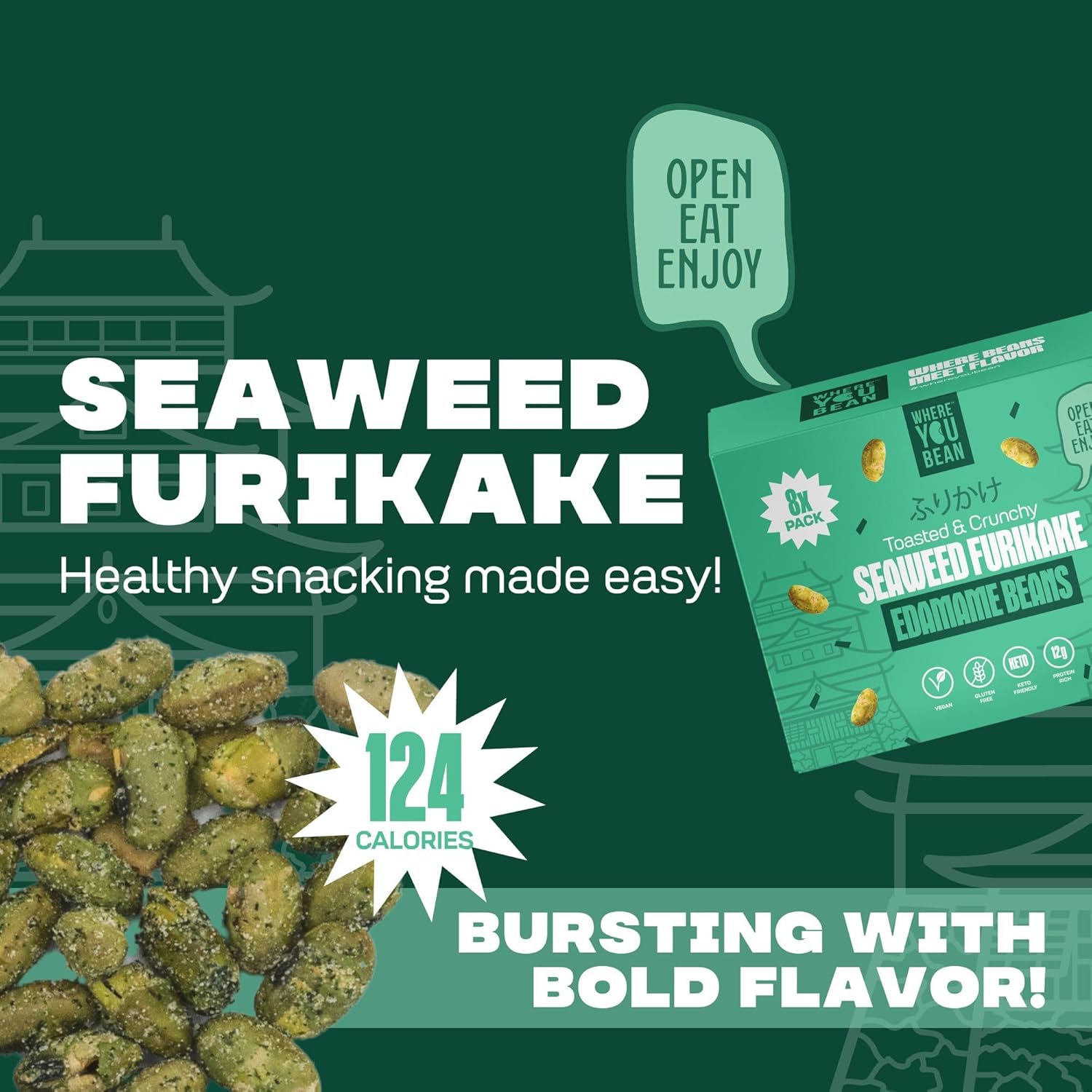 Where_You_Bean_Edamame_Beans_Snack_(Seaweed_Furikake)_-_Crunchy_and_Dry_Roasted_Edamame_Beans_-_High_Protein_Snacks,_Keto_and_Vegan_Healthy_Snacks_for_Adults_&_Low_Carb_Asian_Snack_0.9_oz_(Pack_of_8)