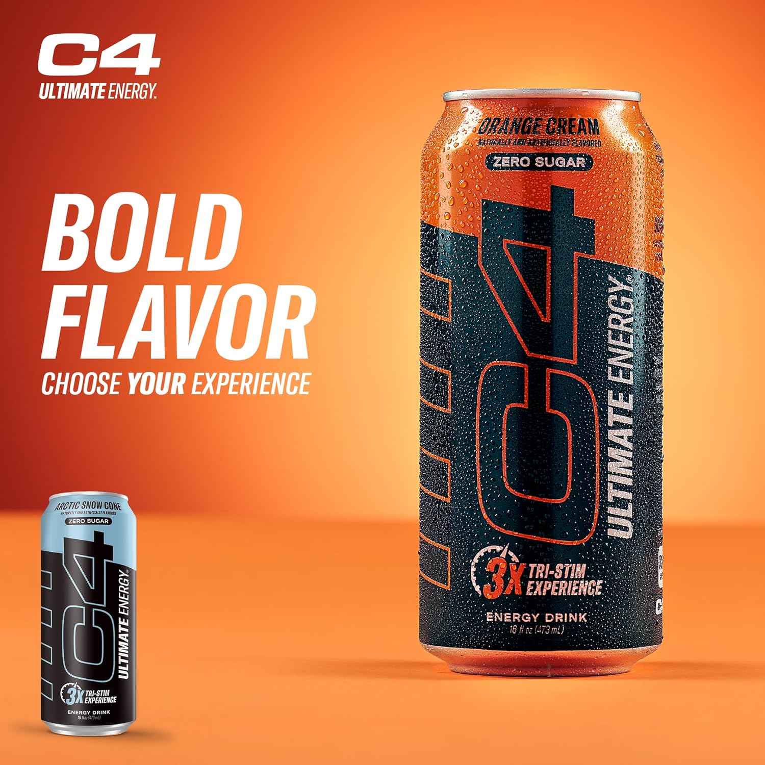 C4 Ultimate Sugar Free Energy Drink 16oz (Pack of 12) | Pre Workout Performance Drink with No Artificial Colors or Dyes