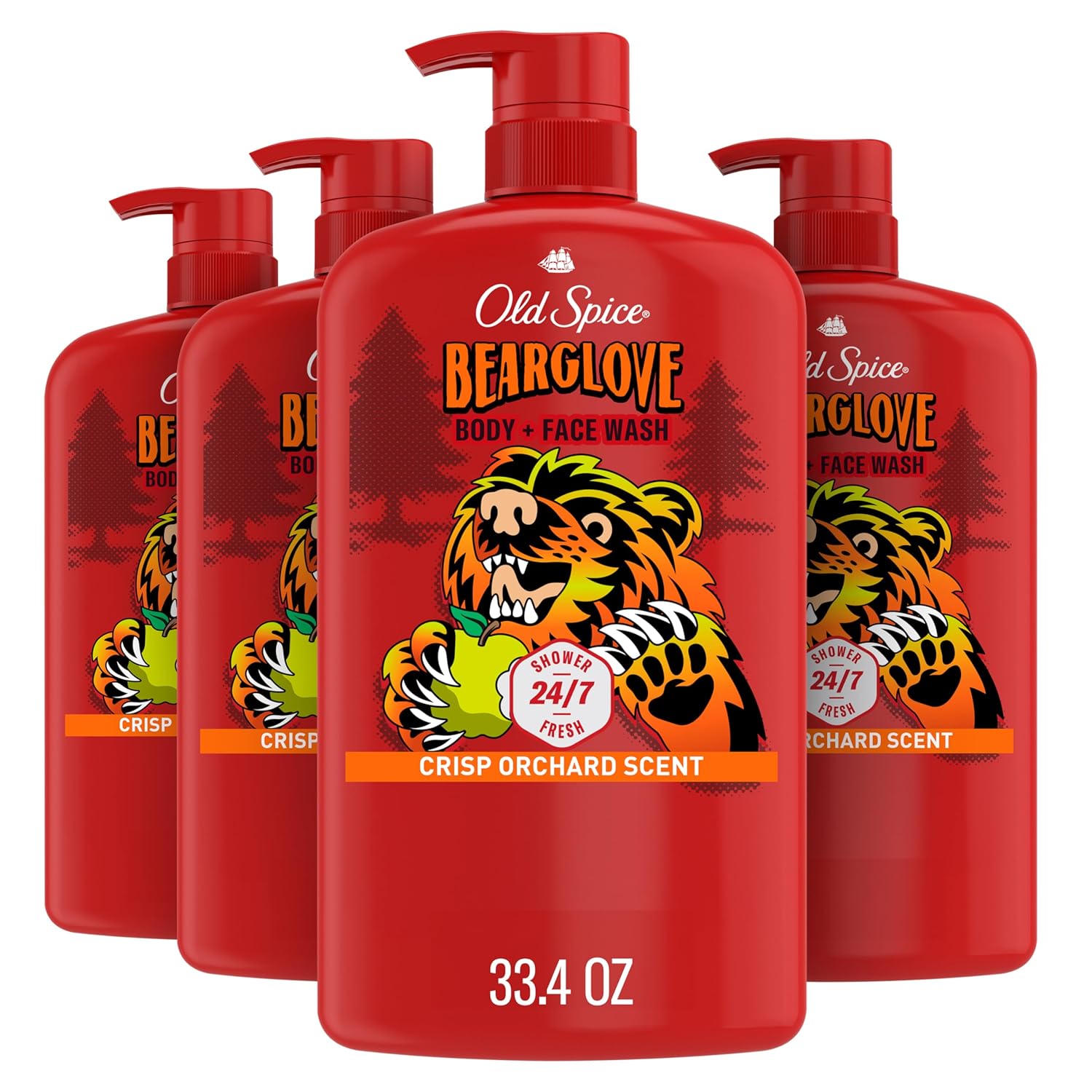 Old_Spice_Cleansing_Body_Wash_for_Men,_3X_Defense,_24/7_Shower_Fresh_with_Lasting_Scent,_2-in-1_Body_&_Face_Wash,_Bearglove_with_Crisp_Orchard_Scent,_33.4_(Pack_of_4)