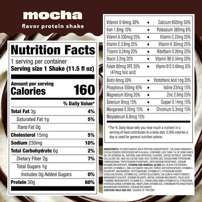 Premier Protein COFFEEHOUSE Protein Shake with Caffeine for Energy – 30g Protein, No Added Sugar, 24 Vitamins & Minerals, 11.5 fl oz, 12 Pack
