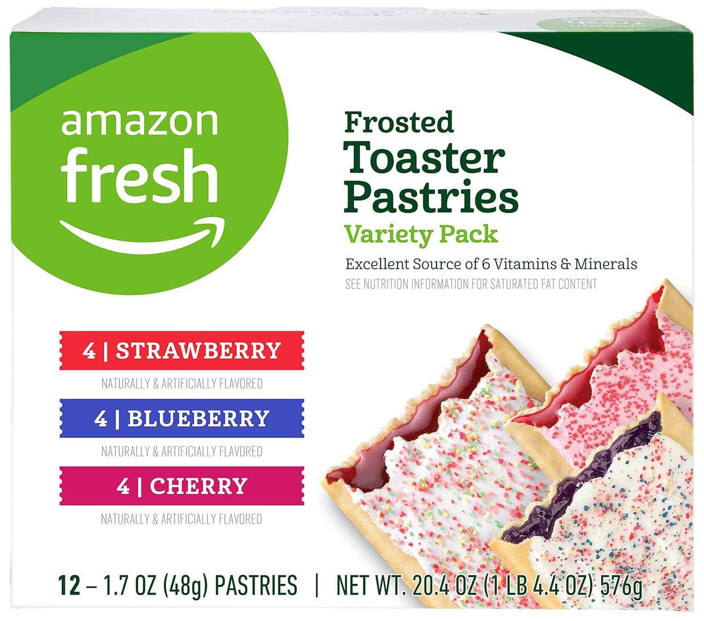 Amazon Fresh Toaster Pastries Variety 20.4 OZ