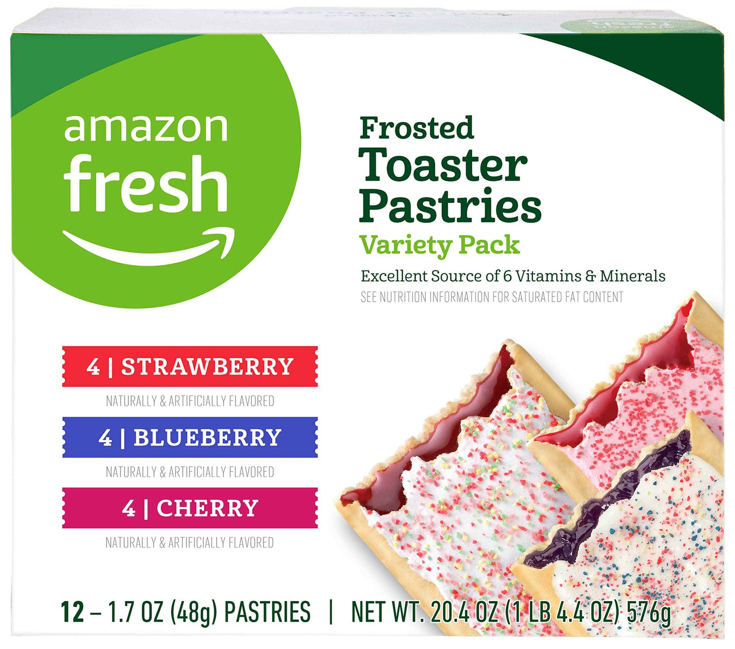 Amazon Fresh Toaster Pastries Variety 20.4 OZ