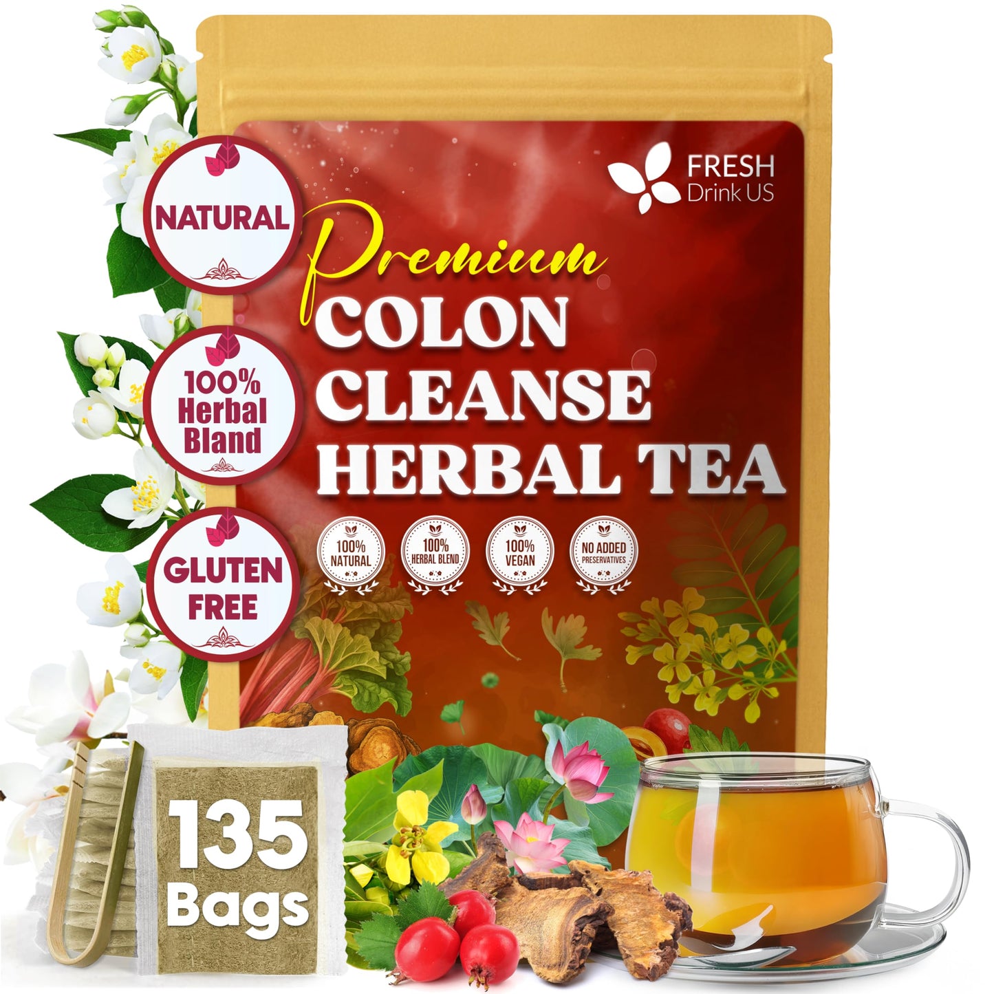 Colon Cleanse - 135 Tea Bags Special