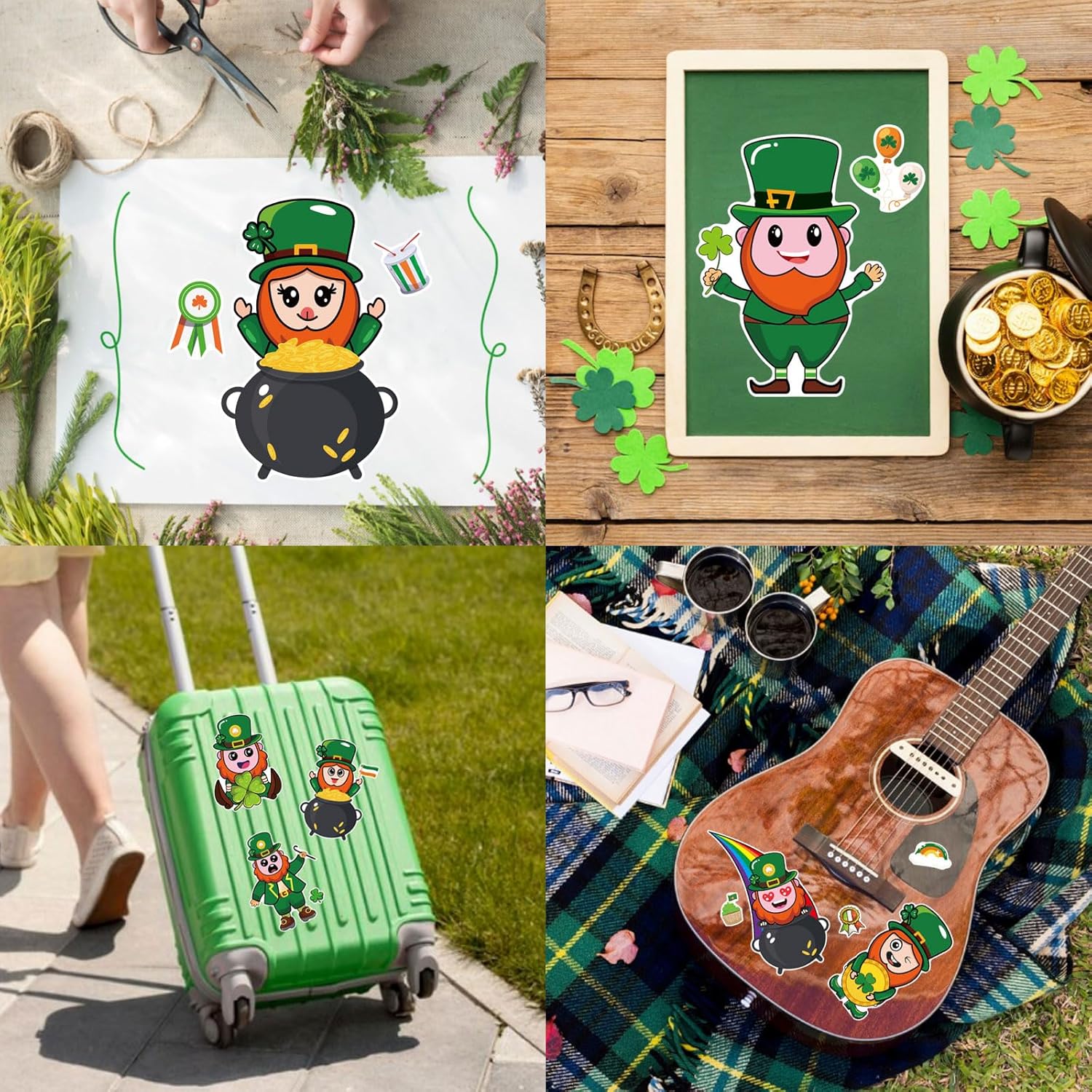 27_Sheets_St._Patrick's_Day_Stickers_for_Kids_Toddlers_Make_a_Face_Stickers_Saint_Patrick_Irish_Stickers_Make_Your_Own_Stickers_St_Patricks_Day_Craft_Party_Favor_Decorations