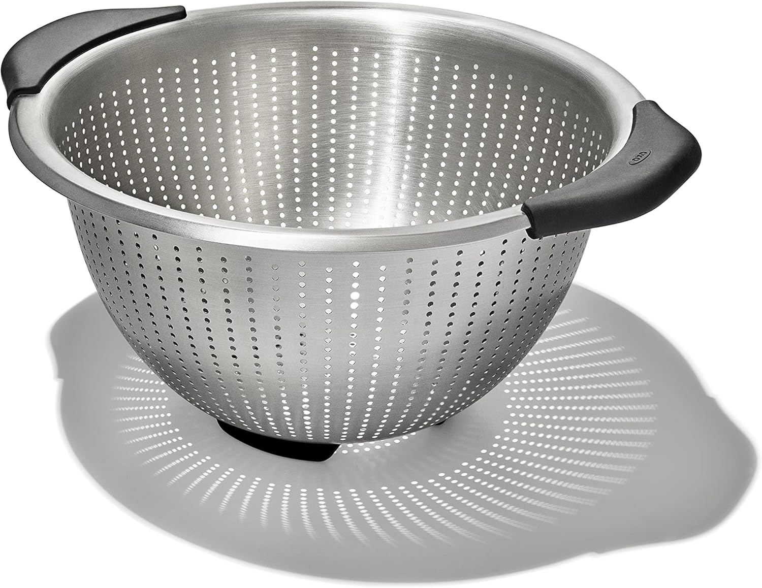 OXO_Good_Grips_Stainless_Steel_Colander,_5_qt._Capacity,_Strainer_with_Non-Slip_Handles,_Kitchen_Colander_for_Pasta_and_Vegetables,_Nesting_Stainless_Steel_Strainer_and_Sieve