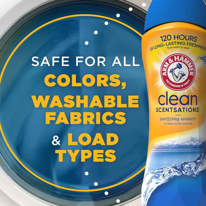 ARM & HAMMER Clean Scentsations In-Wash Scent Booster, Laundry Scent Booster Purifying Waters scent