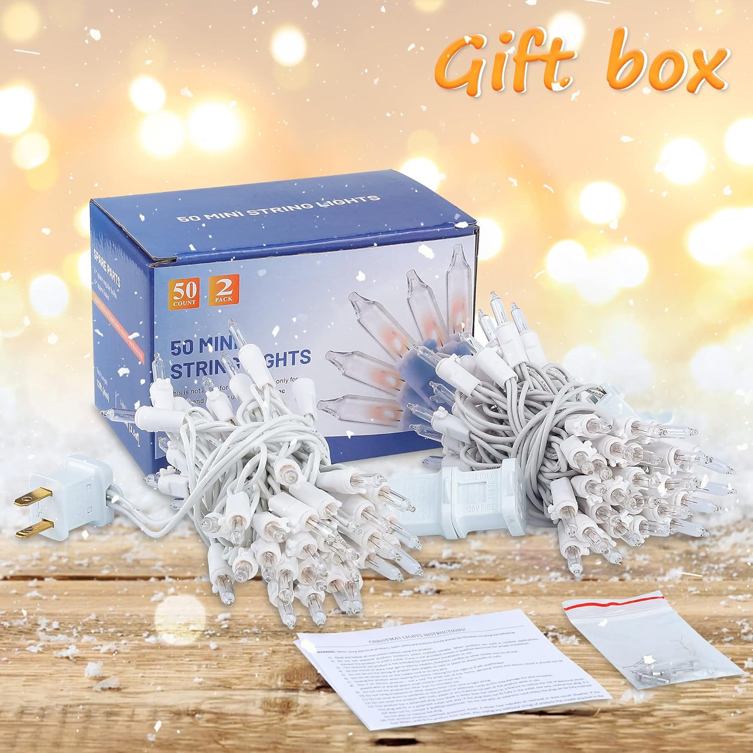 Hopolon_Clear_Christmas_Lights_Set,2Pack_50Count_13Feet_Incandescent_Bulb_Mini_String_Lights_with_White_Wire_for_Indoor_Christmas_Tree_Garland_Birthday_Wedding_Party_Festival_Decoration,Warm_White