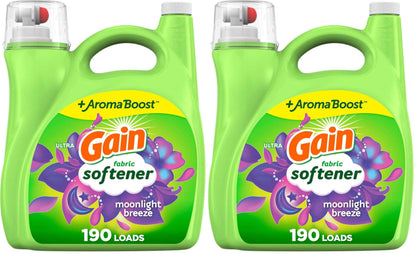 Gain Moonlight Breeze Fabric Softener, Smooth Touch Laundry Conditioner Liquid