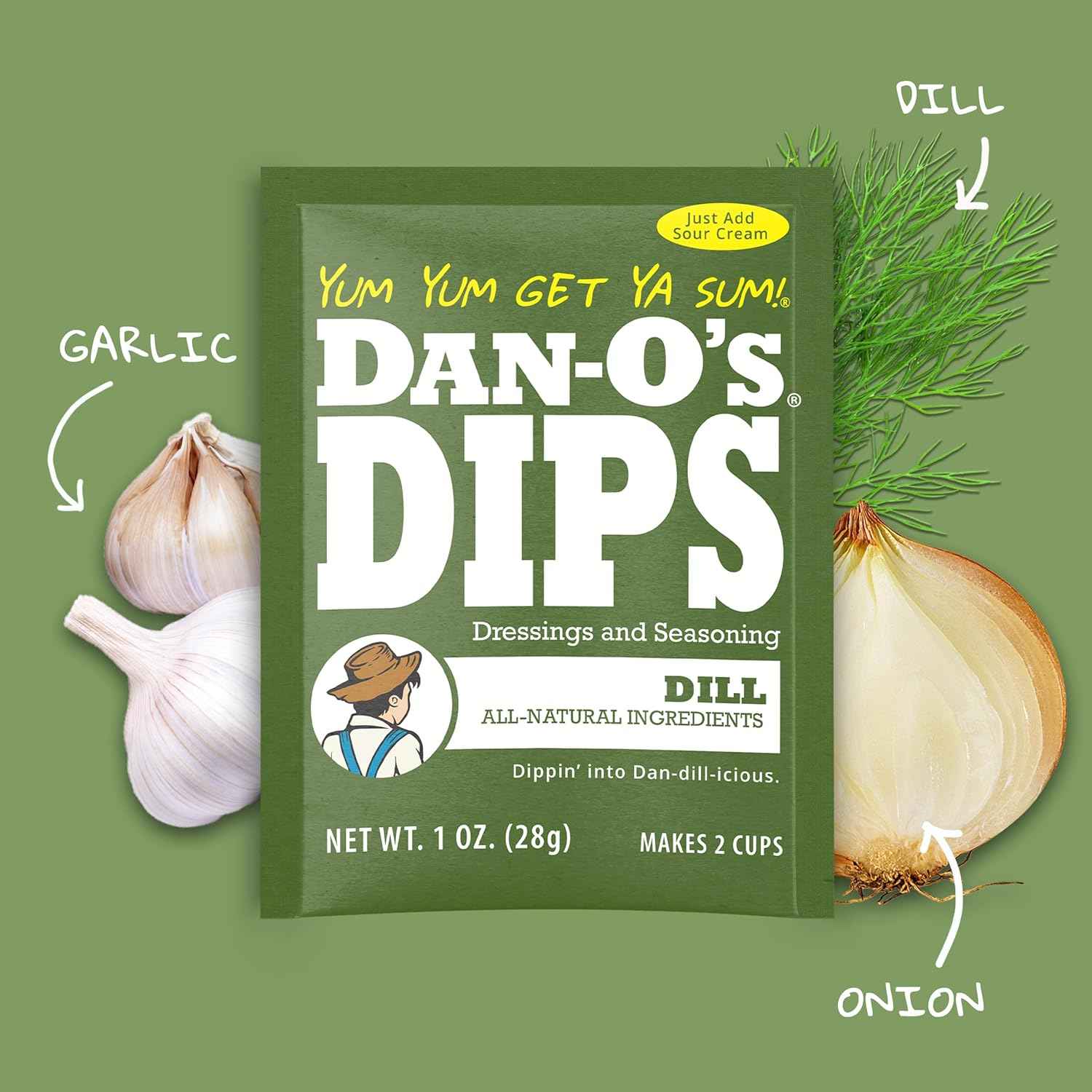 Dan-O’s Dips – All-Natural Seasoning Packets – Just Add Sour Cream or Greek Yogurt – No Artificial Ingredients