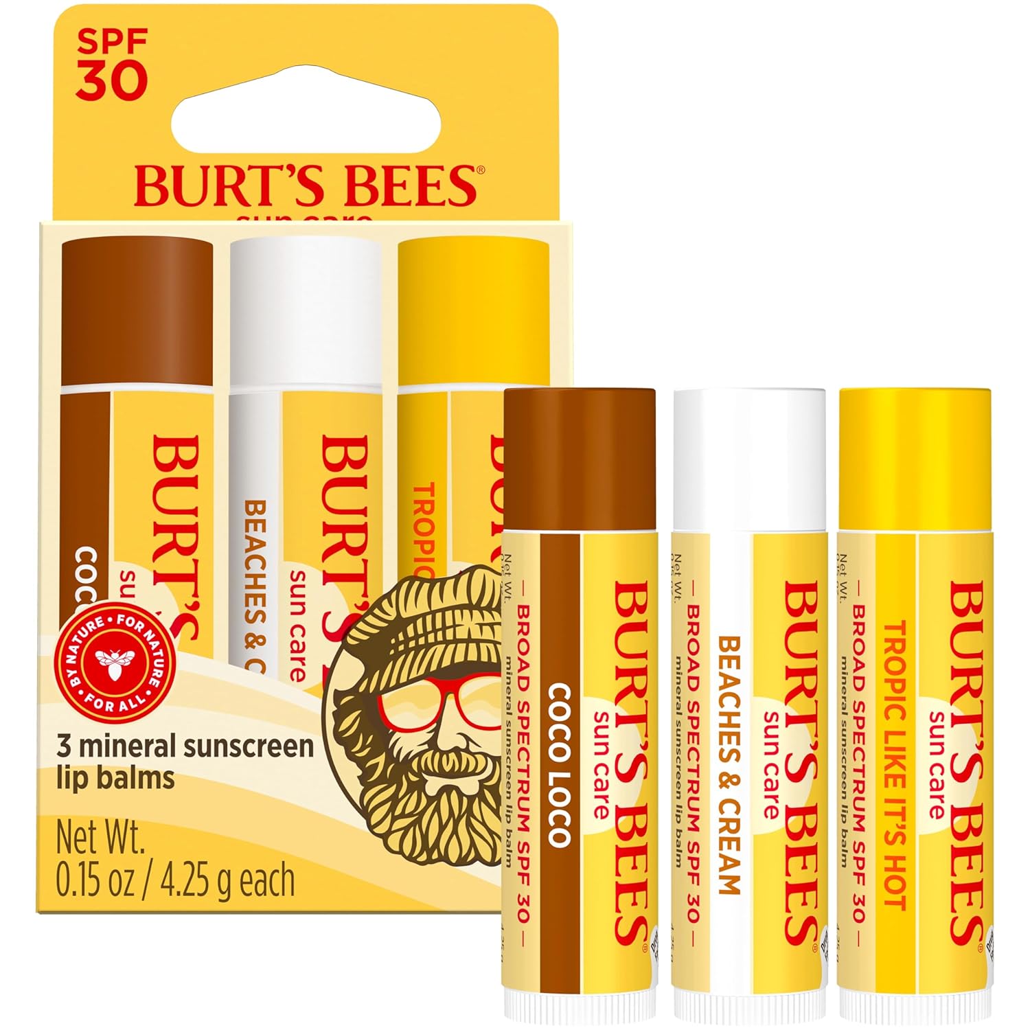 Burt’s_Bees_SPF_30_Lip_Balm,_Island_Getaway_-_Coco_Loco,_Beaches_&_Cream,_Tropic_Like_It's_Hot,_Water-Resistant_Sun_Care,_Natural_Origin_Lip_Treatment,_3_Tubes,_0.15_oz