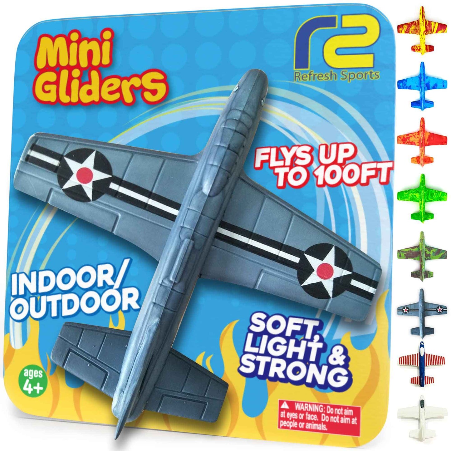 Airplane Toy Foam Airplanes for Kids - Best Easter Stuffers for Boys & Girls - Easy Throwing Air Planes - Gift Idea Toy Games - Styrofoam Plane Glider - Great Gifts for Ages 4 5 6 7 8 9+ Year Old