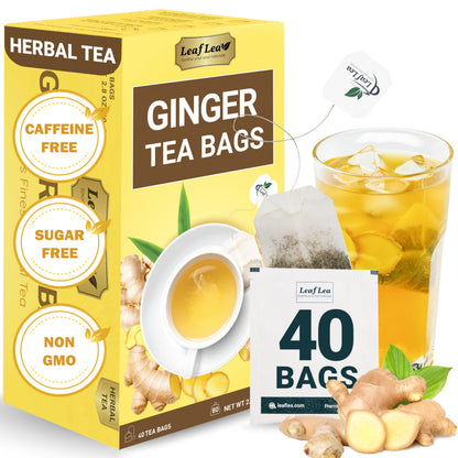 Ginger Tea - 40 Tea Bags (Pack of 1)