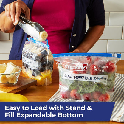 Hefty_Slider_Quart_Freezer_Bags,_74_Count,_Quart_Slider_Bags_for_Freezer,_Holds_Individual_Leftovers,_Sliced_Fruits_and_Veggies,_and_More,_Writable_Label,_Secure_Zip_and_Click_Closure