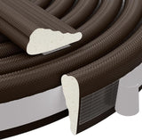 118 Inch Wedge-Shape Weather Stripping Door Seal,Windows and Doors Insulation,Self Adhesive Insulation Foam Anti-Collision Strip,Weatherstrip Tape for Door Soundproofing,Noise Drafts Blocker,White