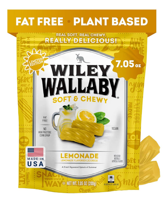Wiley_Wallaby_Licorice_7.05_Ounce_Classic_Gourmet_Soft_&_Chewy_Australian_Lemonade_Licorice_Candy_Twists,_1_Pack