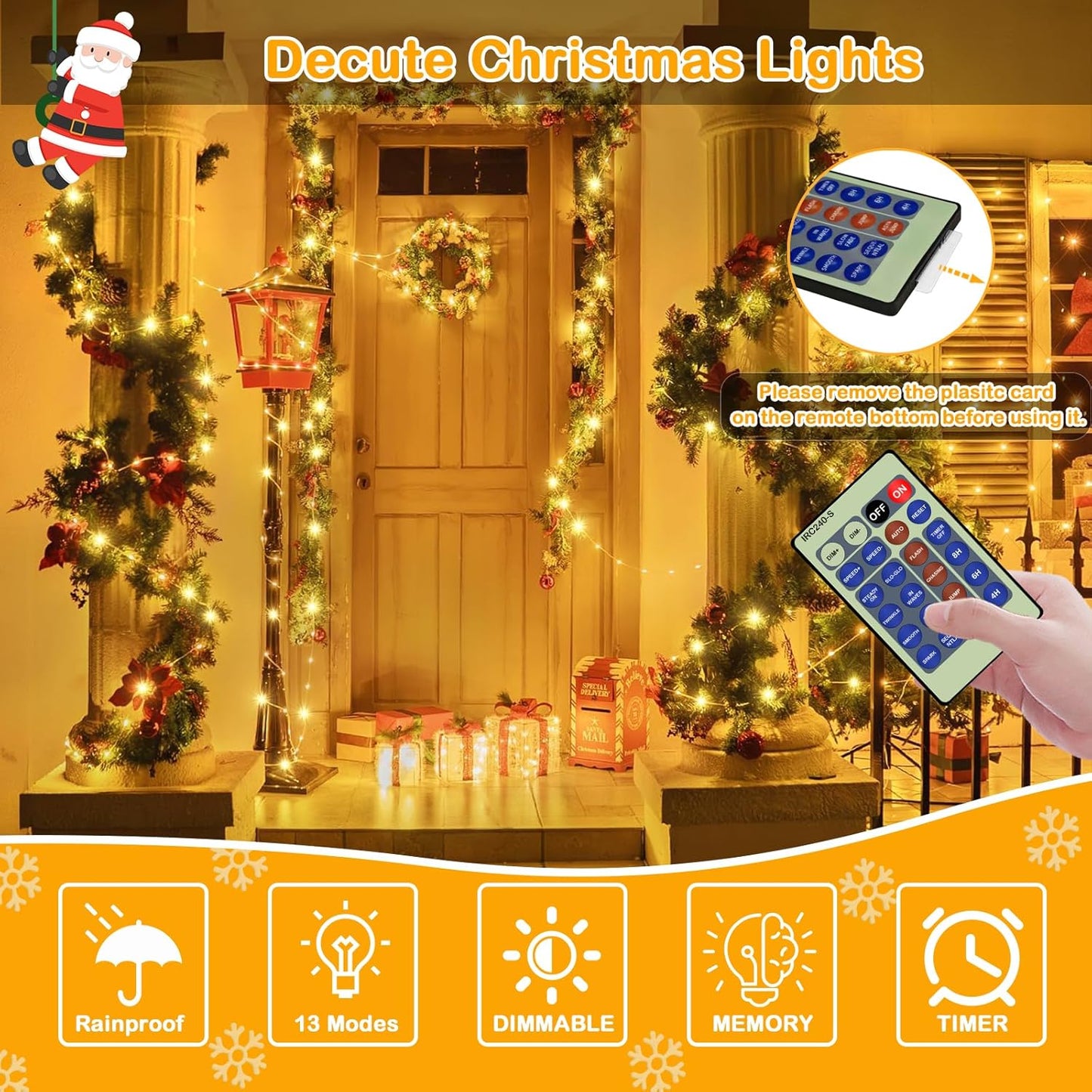 Decute_164FT_500LED_Christmas_Fairy_String_Lights_Dimmable_with_Remote_Control_Copper_Wire_Starry_Lights_with_UL_Cerficated_Decorative_for_Party_Wedding_Bedroom_Christmas_Tree_Warm_White