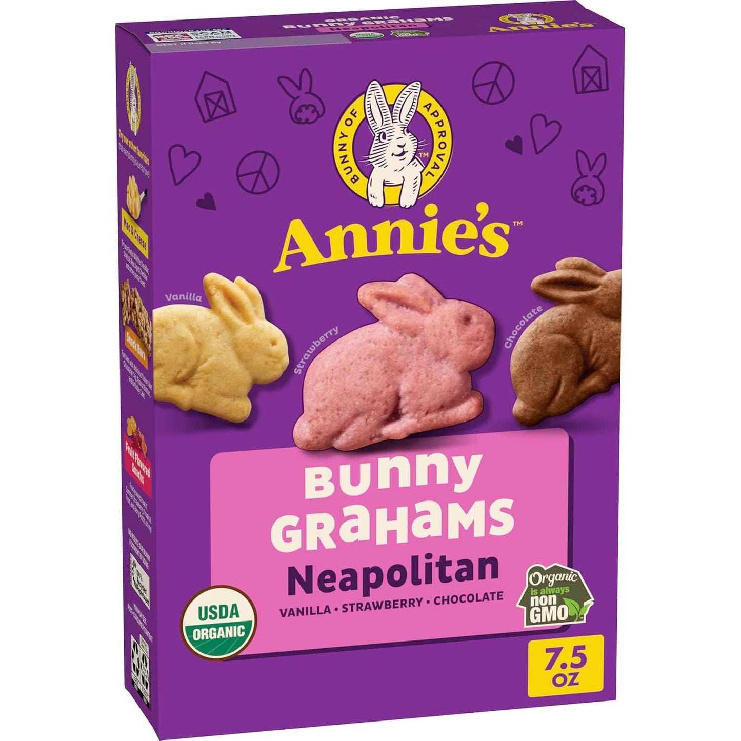 Annie's Organic Bunny Grahams Snacks, Neapolitan, 7.5 oz - Easter Day