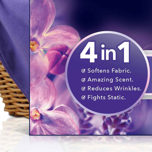 Downy CALM, Mega Dryer Sheets, Laundry Fabric Softener, Lavender and Vanilla Bean