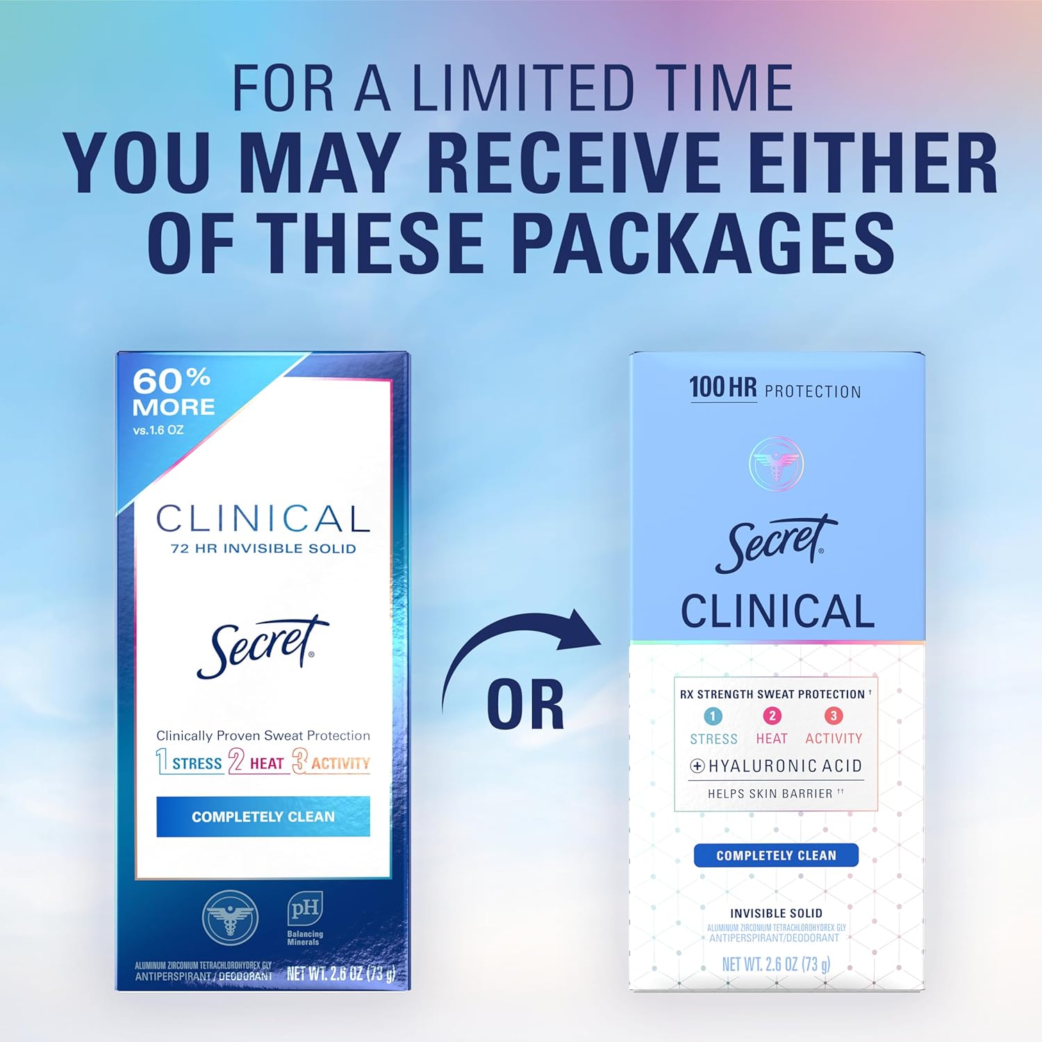 Secret_Clinical_Strength_100HR_Sweat_&_Odor,_Completely_Clean_Invisbile_Solid_Antiperspirant_Deodorant_for_Women,_3X_Stress_Protection_with_Hyaluronic_Acid,_PH_Balanced,_Completely_Clean_Scent,_2.6_oz