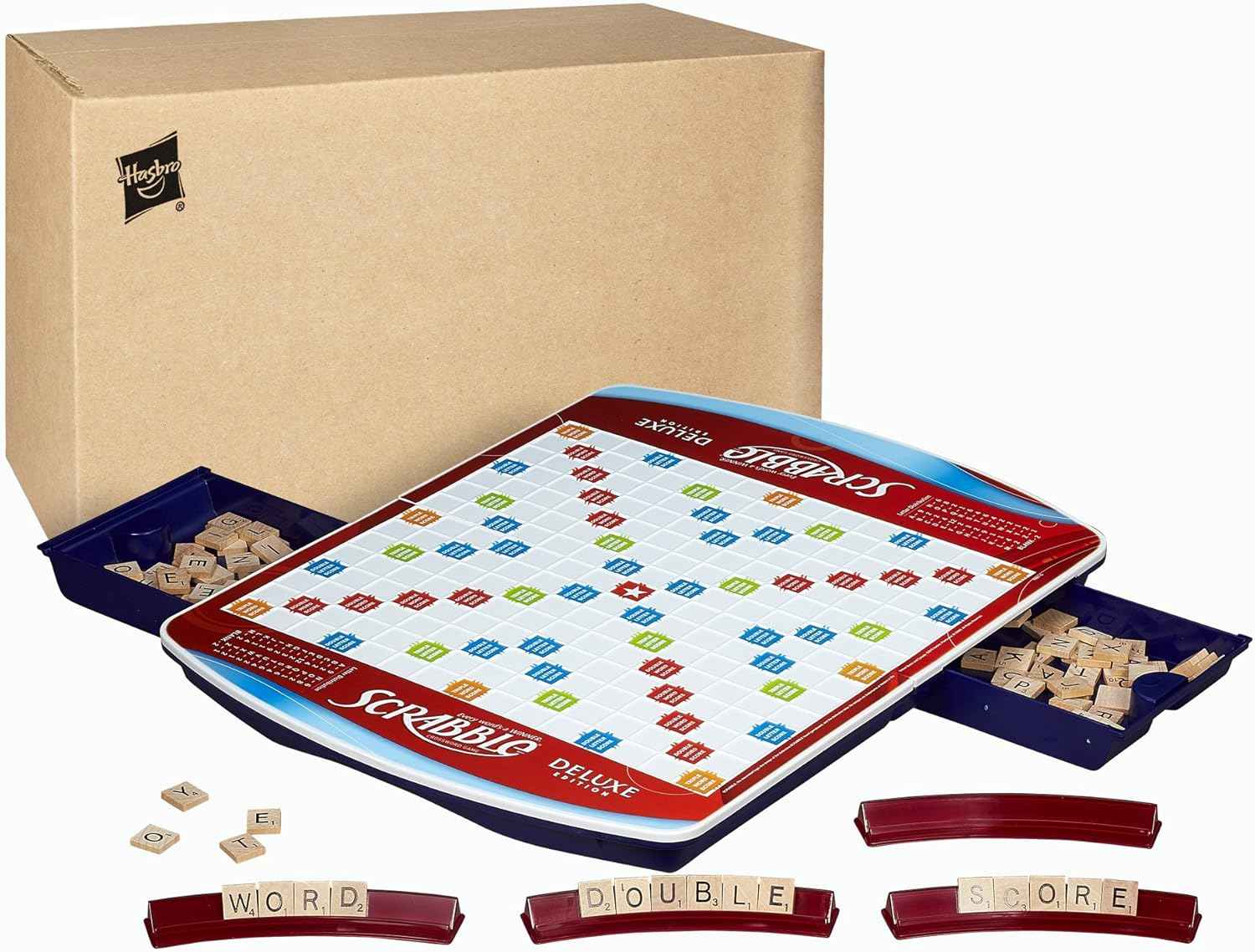 Hasbro Gaming Scrabble Deluxe Edition Board Game,