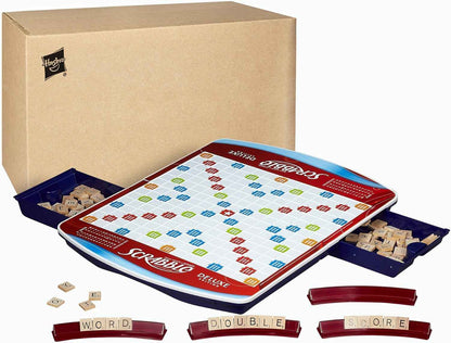 Hasbro Gaming Scrabble Deluxe Edition Board Game,